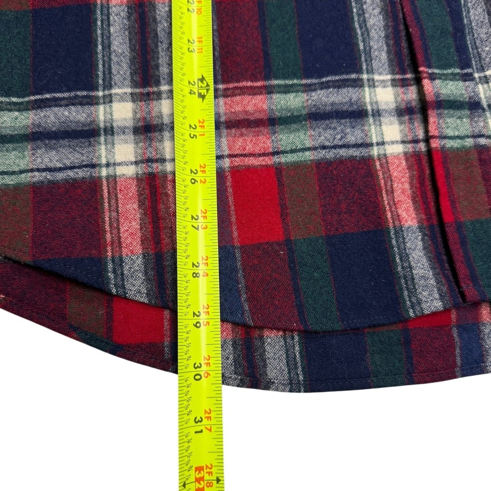Pendleton Flannel Shirt Mens Large Red Plaid 100%‎ Virgin Wool Button Down USA - Picture 11 of 11